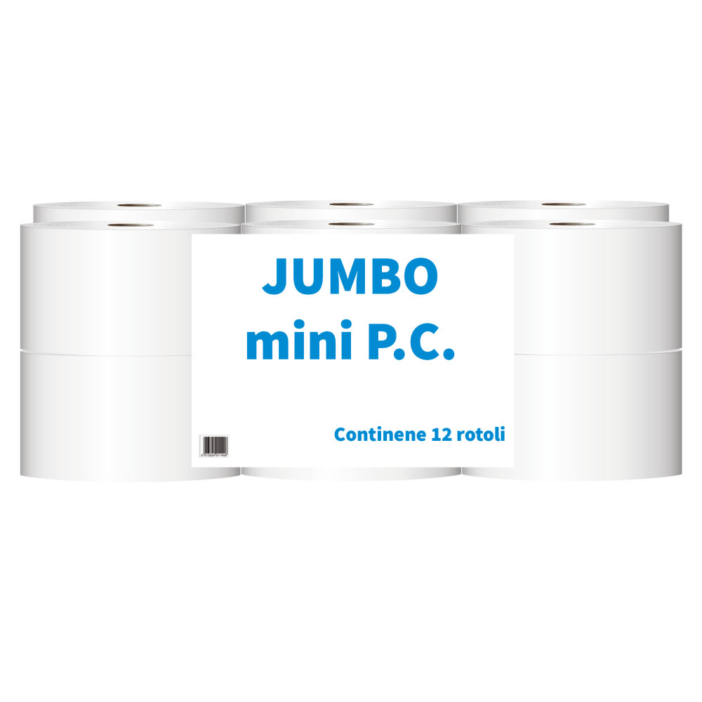 Minijumbotoilettenpapier 12 Rollen Zellstoff