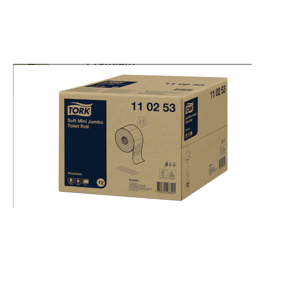 12 Rollen, Tork Premium weiches MiniJumbo Toilettenpapier