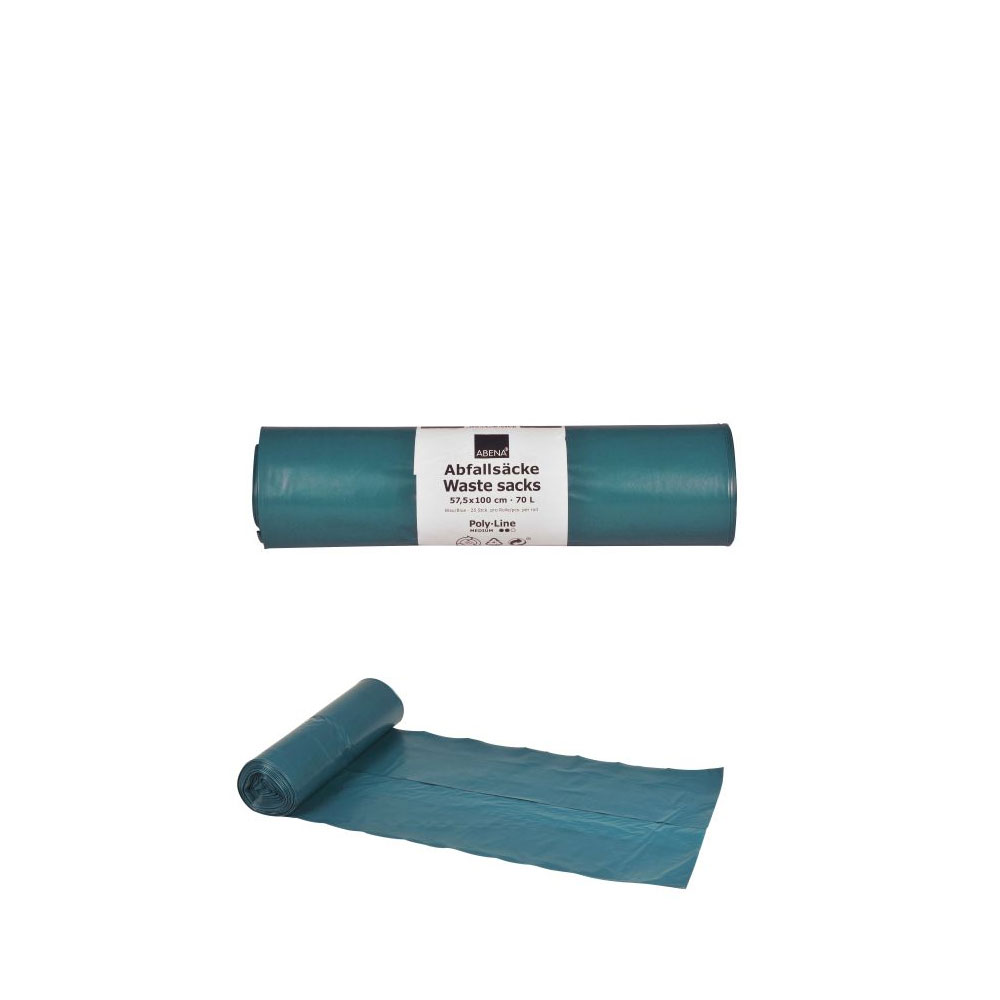 Müllsäcke 70 Liter blau, 250 Stück, 100x57,5 cm