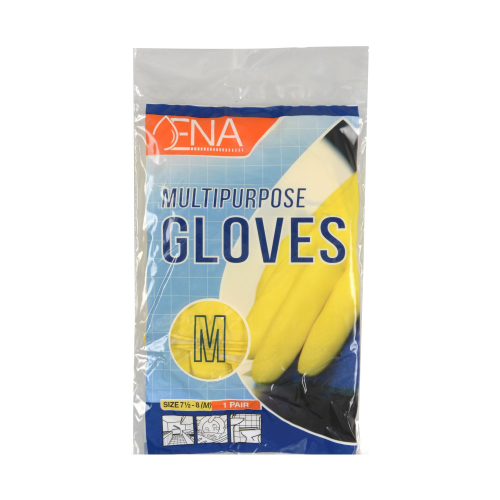 Latex Haushaltshandschuhe 12 Paar gelb Gr. M / Gr. 8