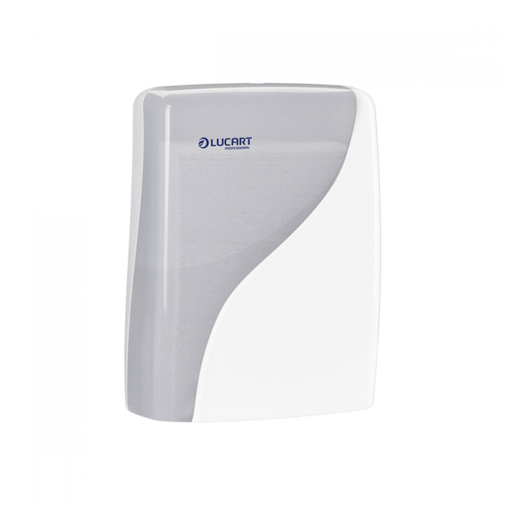 slim design Falthandtuchspender, weiß