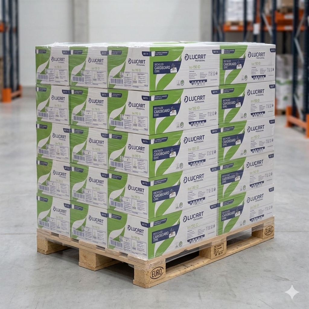 Palette: Lucart Handtuchrollen Identity 2.0 Cardboard Core