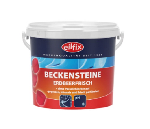 1 kg Beckensteine für Urinale / Pissoirs, BIO Erdbeer