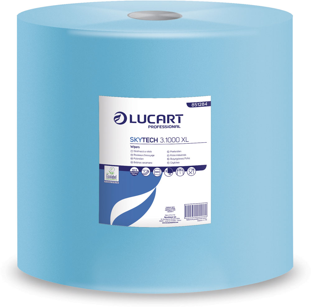 Putzrolle blau 1000 Blatt 36 cm