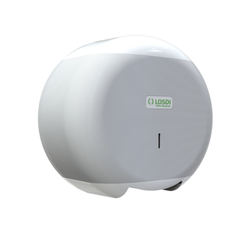 Losdi, Spender für Maxi Jumbo Toilettenpapier, 100 % recyceltes Plastik 