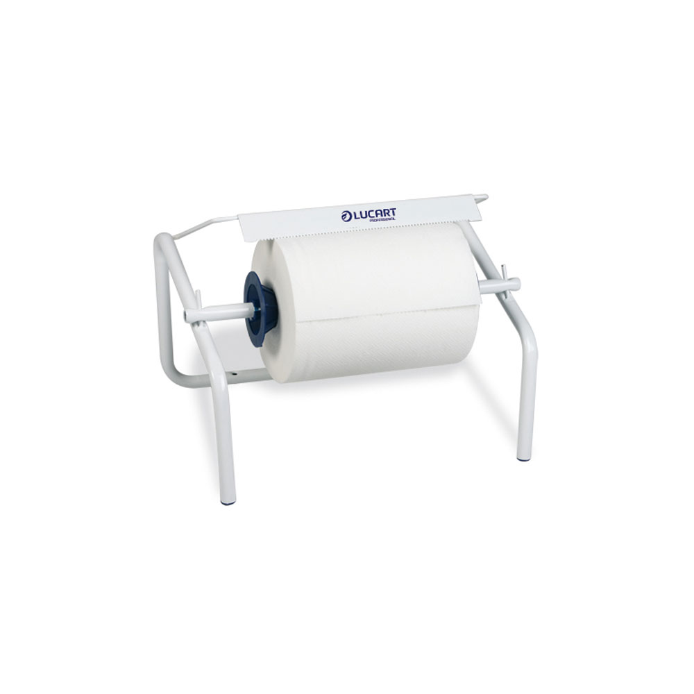 Metallspender für Putztuch Rollen Werkstattrollen-Wandhalterung Metall weiss