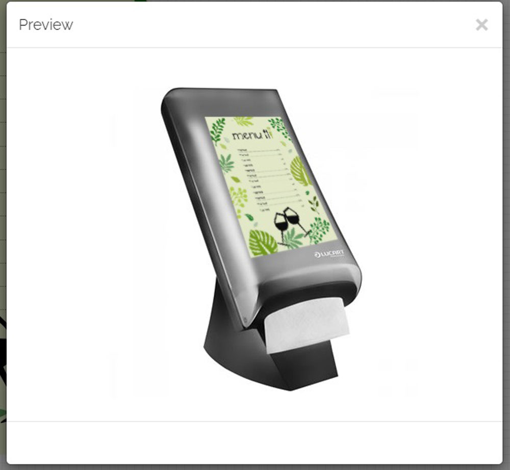 Servietten Tischspender Table Top, Lucart, schwarz