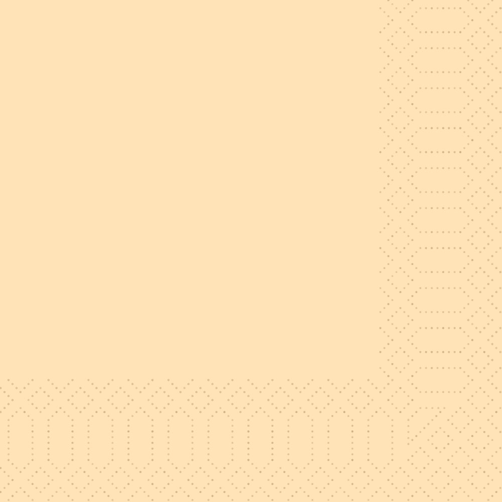 Serviette creme 40x40 1/4 Falz 3-lagig
