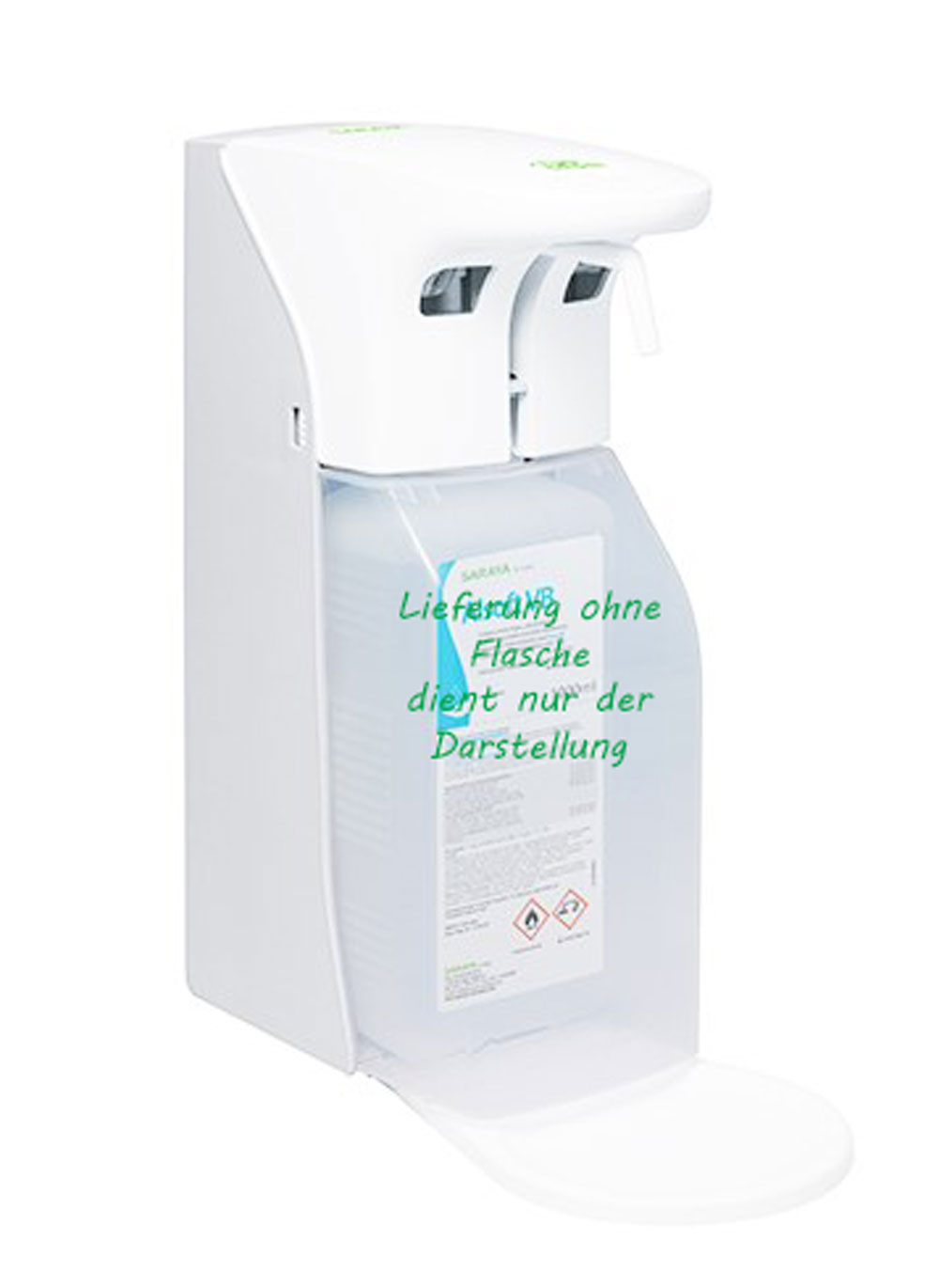 Saraya Händedesinfektionsspender mit Senor ohne Berührung für 500 und 1000 ml Euroflaschen