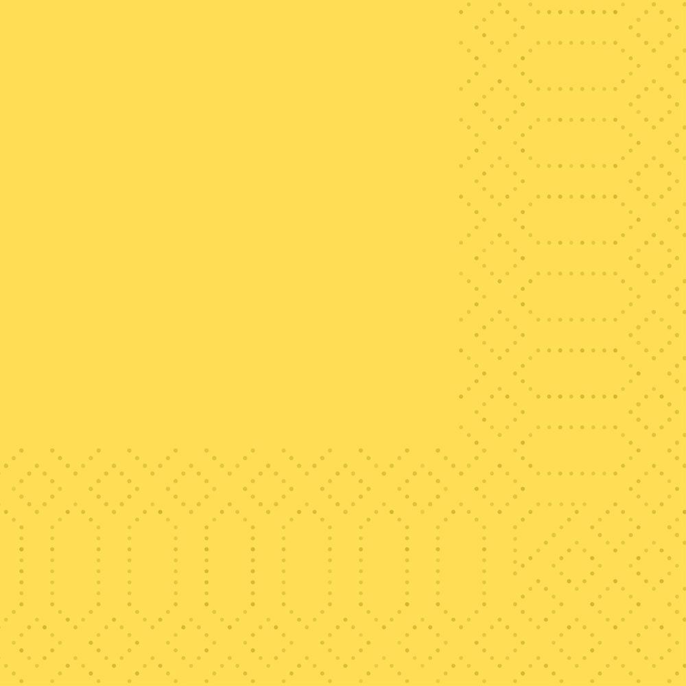 Cocktail Serviette kleine Serviette 12 x 12 cm gefaltet GELB SONNENGELB