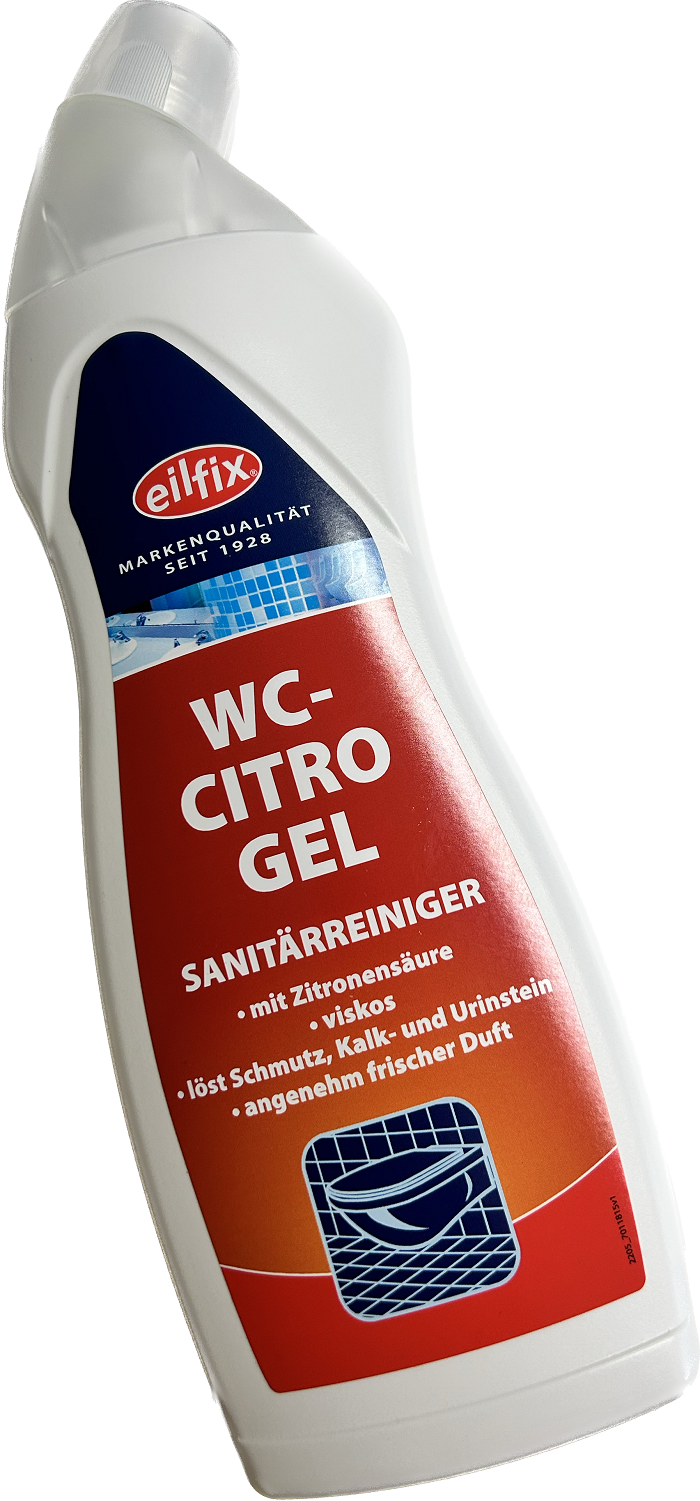 750 ml WC Reiniger, Citro Gel, Schräghalsflasche