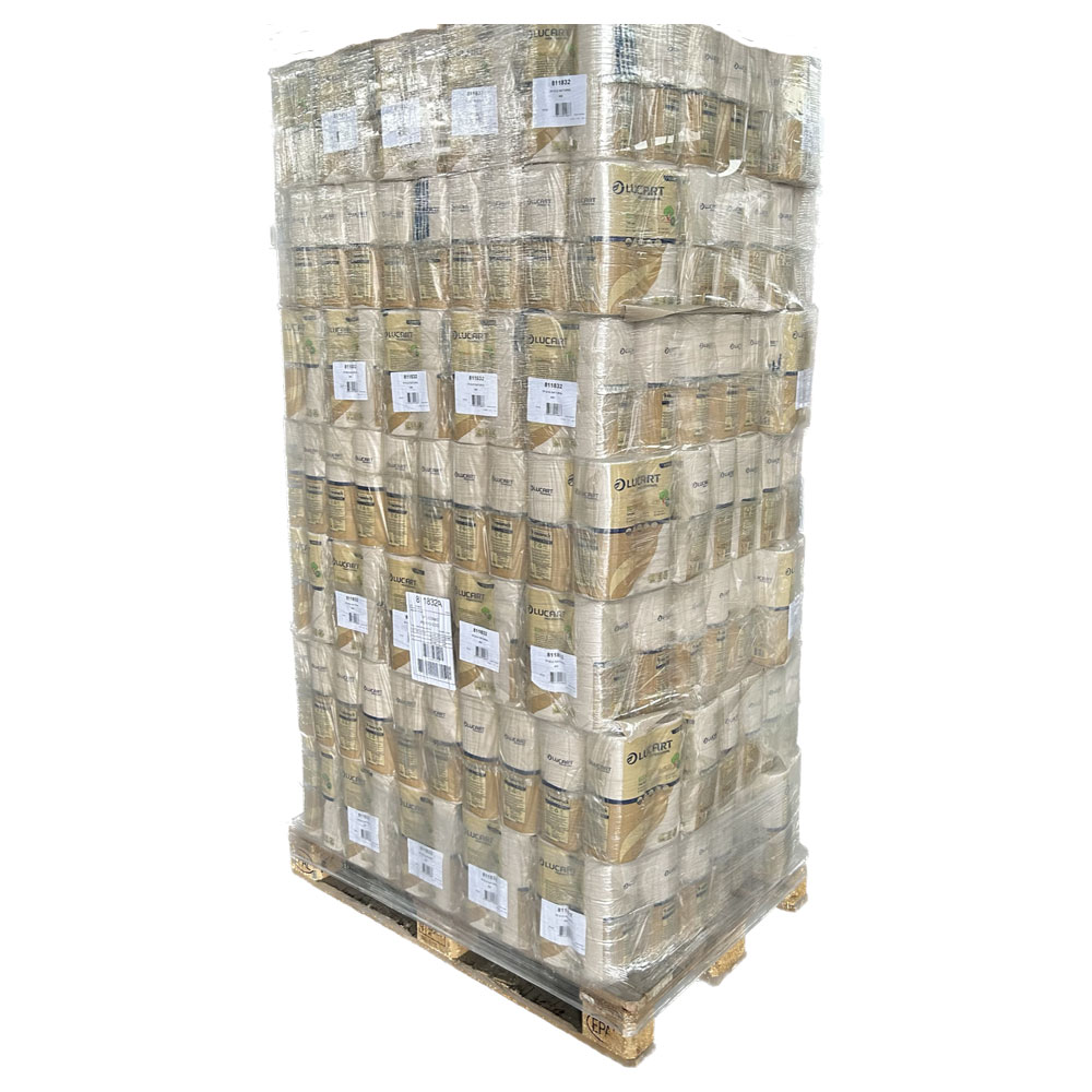 ganze Palette ökologisches Toilettenpapier 400 Blatt pro Rolle 2-lagig 