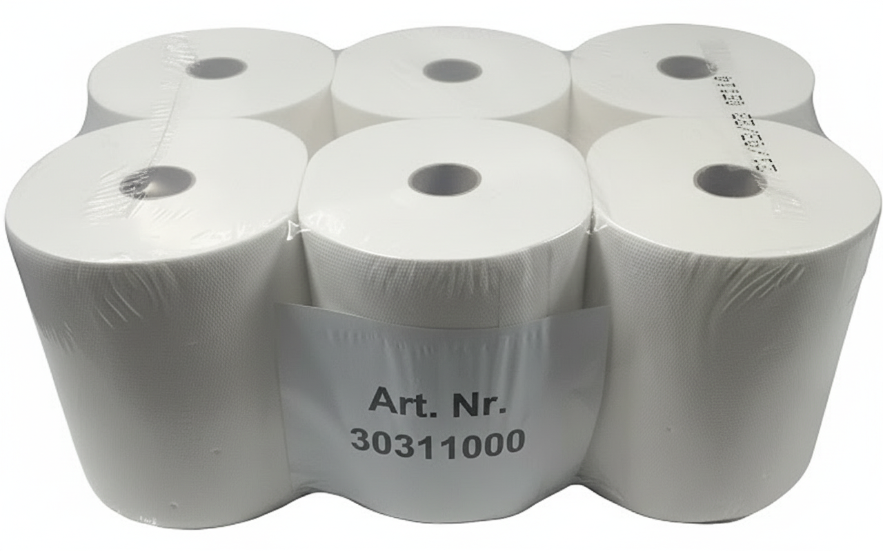 Premium Handtuchrollen 3-lagig – 100% Zellstoff, hochweiß