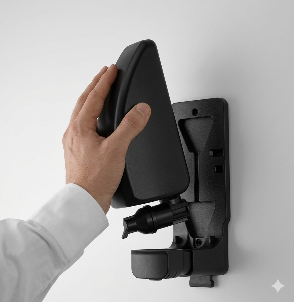 Lavela Wandhalterung schwarz für 1 L Kartusche mit Schaumpumpe