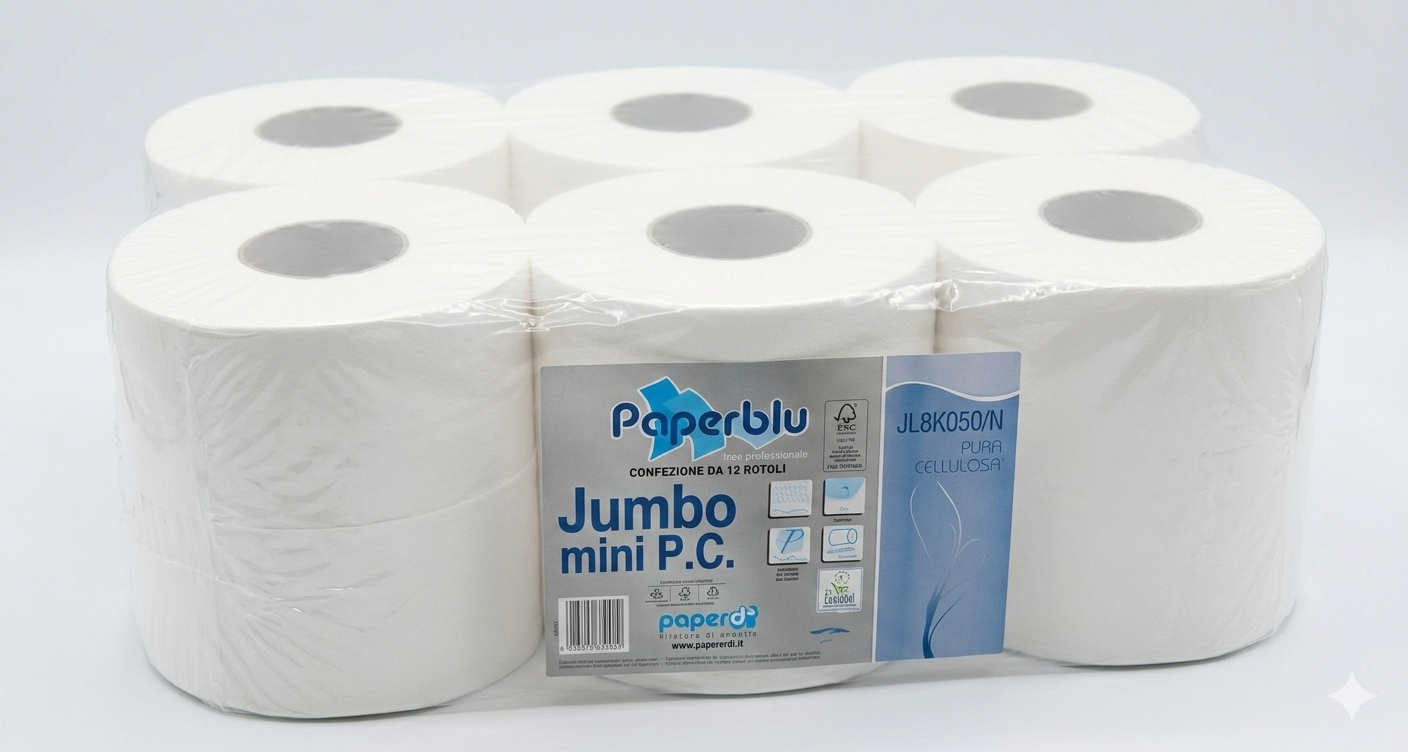 Palette Mini-Jumbo Toilettenpapier – 504 Rollen (42 VE)