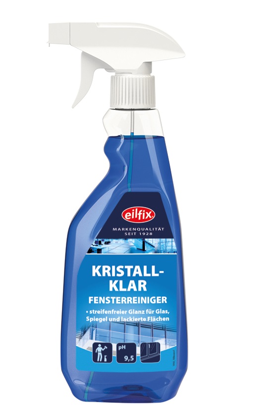 500 ml Fensterreiniger Kristall Klar, Sprühflasche