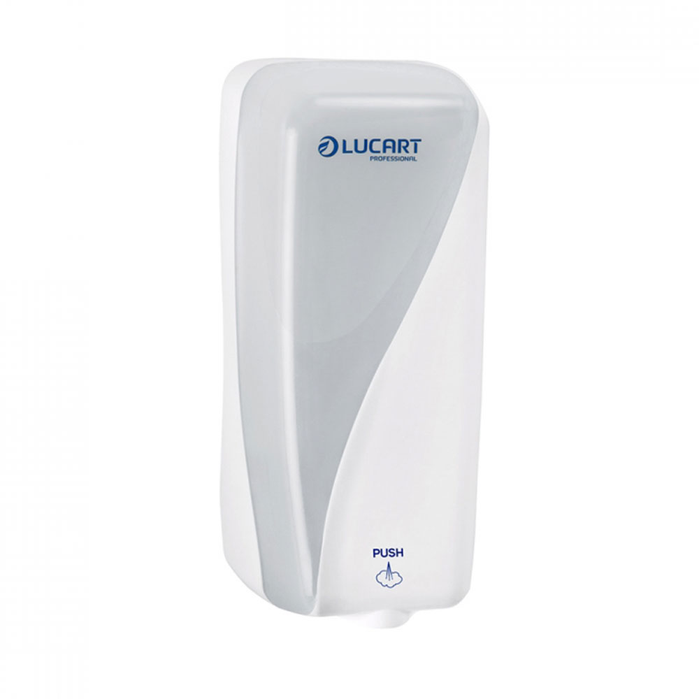 weißer Seifenspender Lucart Identity für Refill Schaumseife
