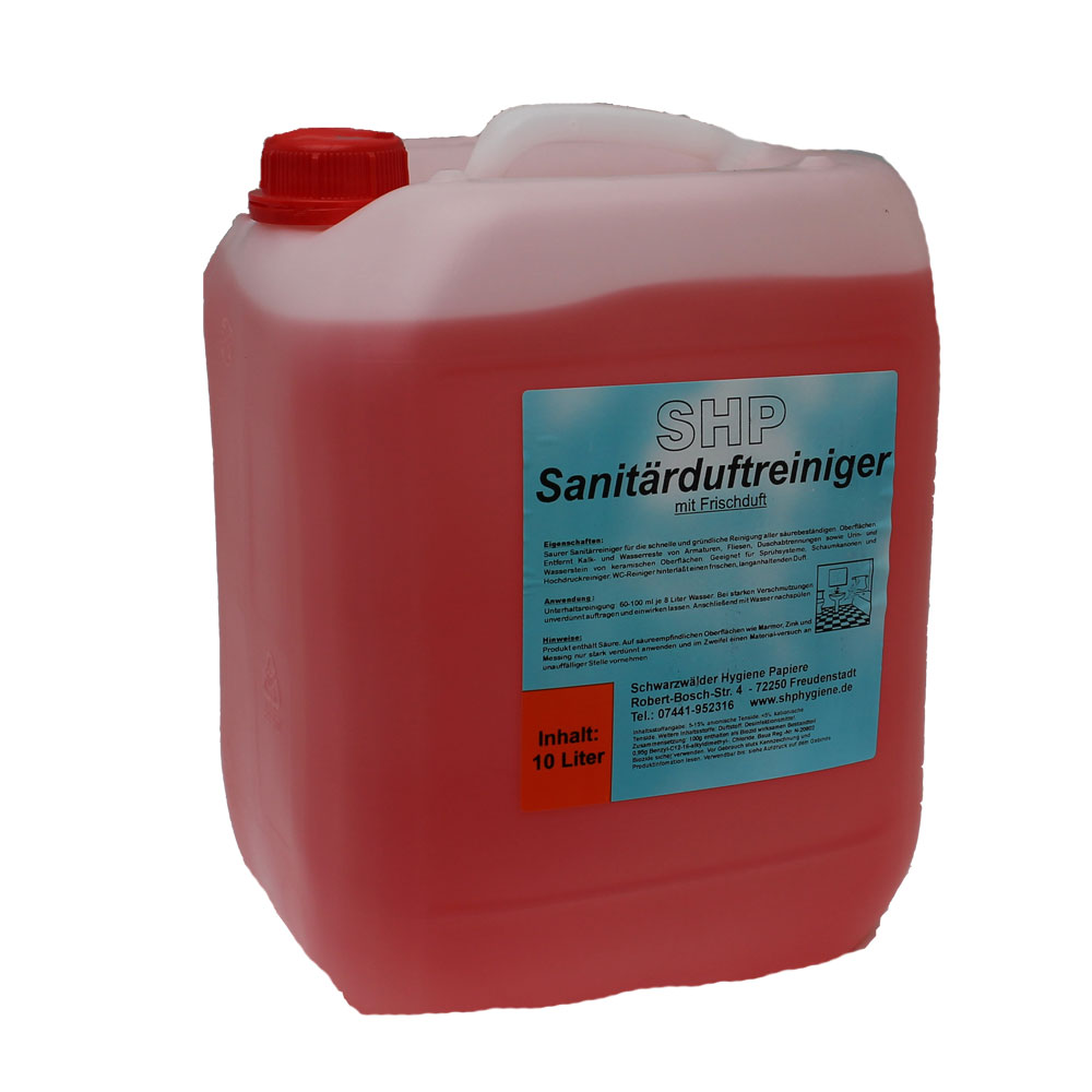 10 Liter Sanitär Reiniger Duftreiniger für WC und Waschraum