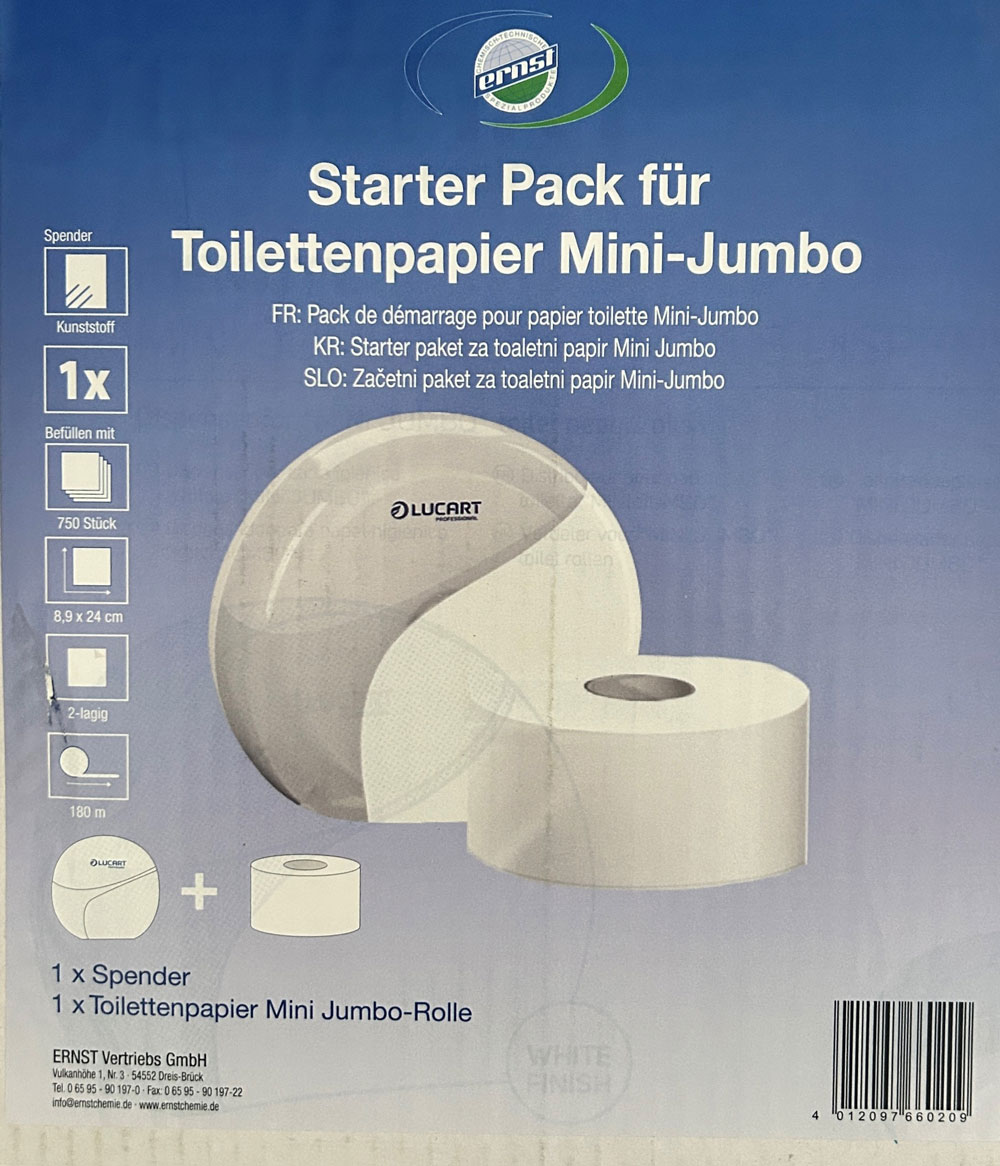 Bild Starter Pack Minijumbo Spender weiß inklusive Rolle