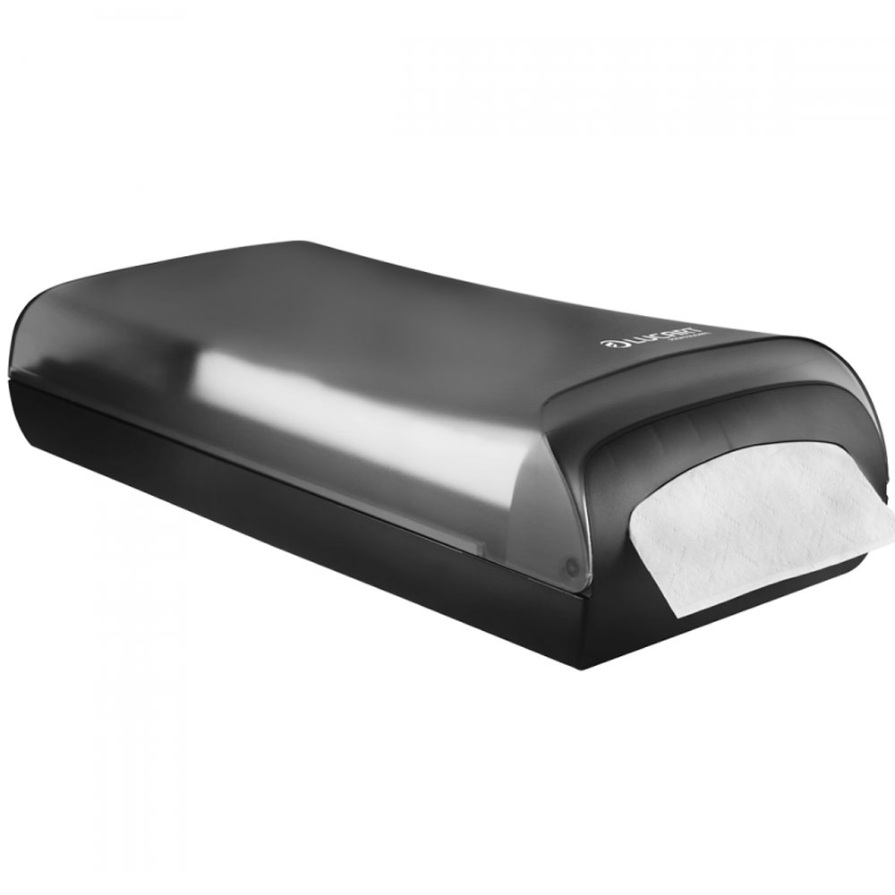 Spender für Z-Falz Servietten, Thekenspender und Wandspender für Servietten, schwarz