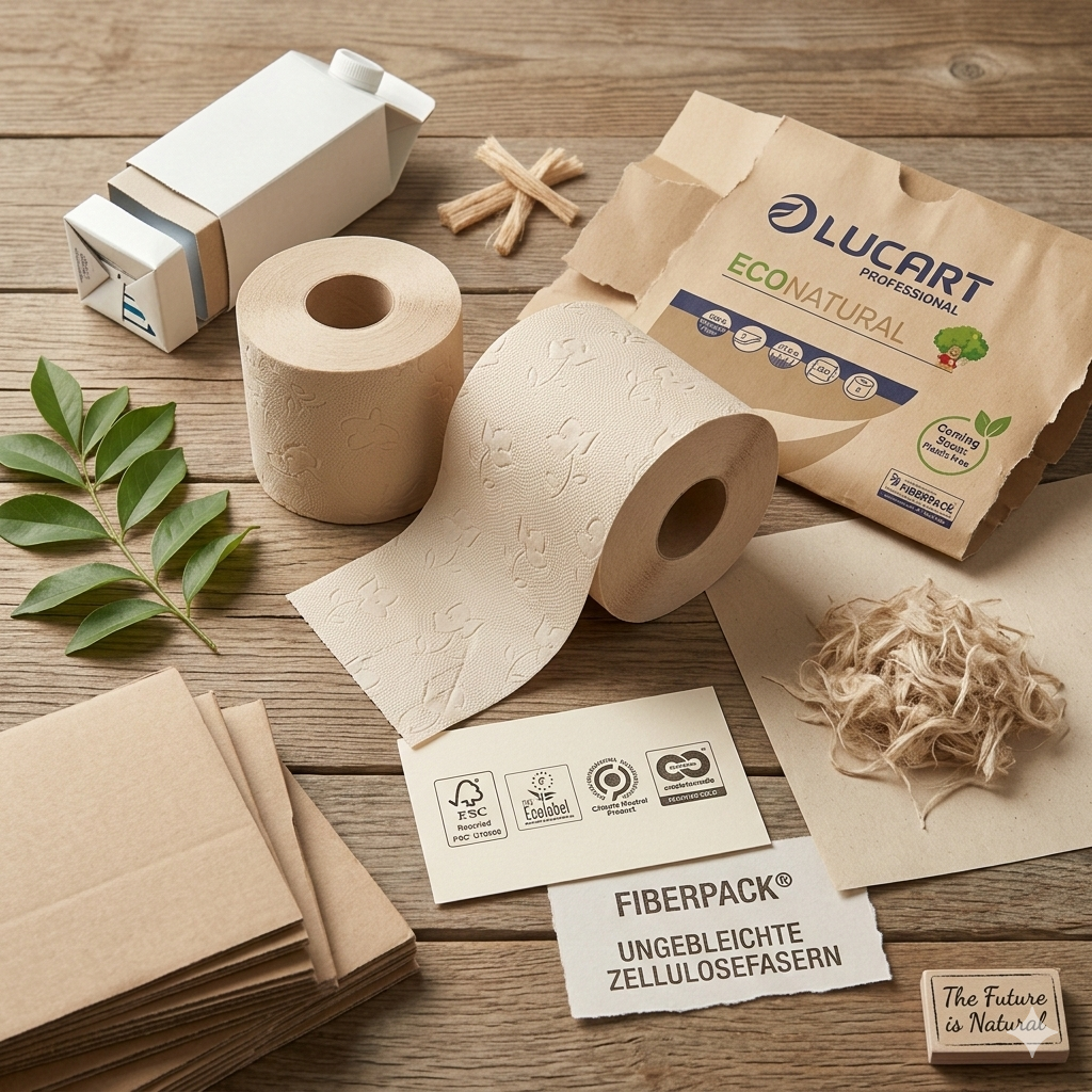 Palette: Toilettenpapier, 33 VE, Lucart Eco Natural 250